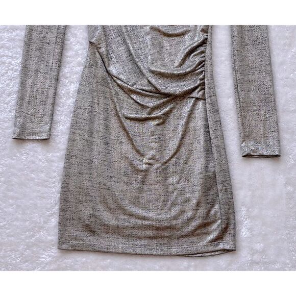 Lulus Luxe of My Life Gold Long Sleeve Dress, Size XS - Picture 11 of 14